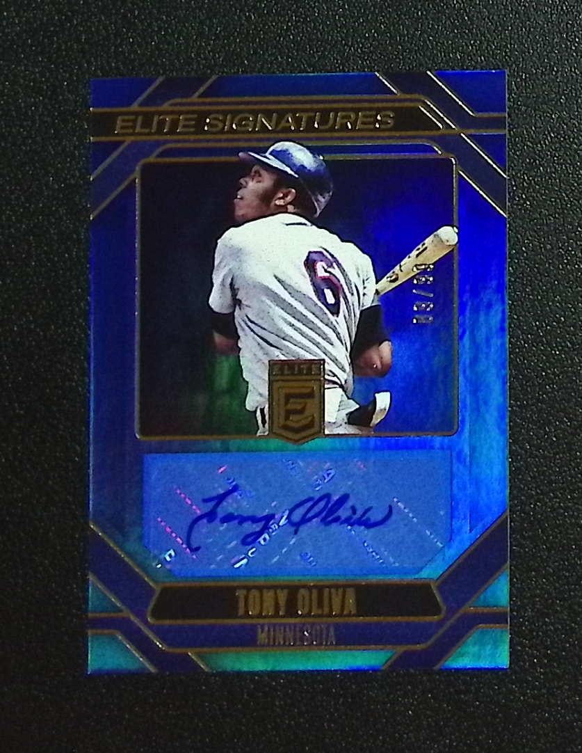 Tony Oliva Elite Signatures Blue /99 2026 Donruss Elite #ES-TO Minnesota Twins: Panini, Donruss, & Donruss Optic Baseball MLB Trading & Sports Cards, Sports Cards for Sale Near Me, Prizm, Mosaic, Select, SP, SSP, Auction Memorabilia Lots for Sale On Line, World Series & Hall of F