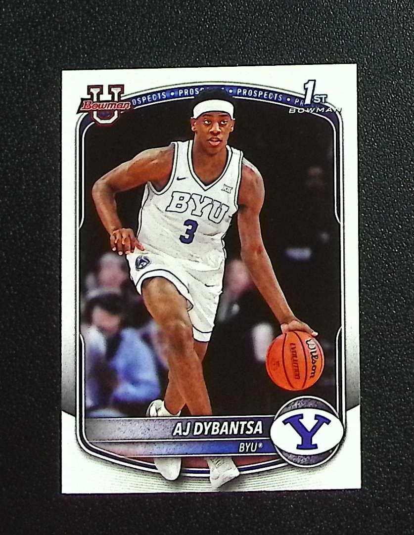AJ Dybansta 1st Bowman 2025-26 Bowman #BPP-1 BYU Cougars, Washington Wizards: Topps & Bowman Basketball NBA Trading & Sports Cards, Sports Cards for Sale Near Me, Chrome, Refractor, SP, SSP, Valuable Auction Memorabilia Lots Sold On Line, NBA Championship & Hall of Fame Player 