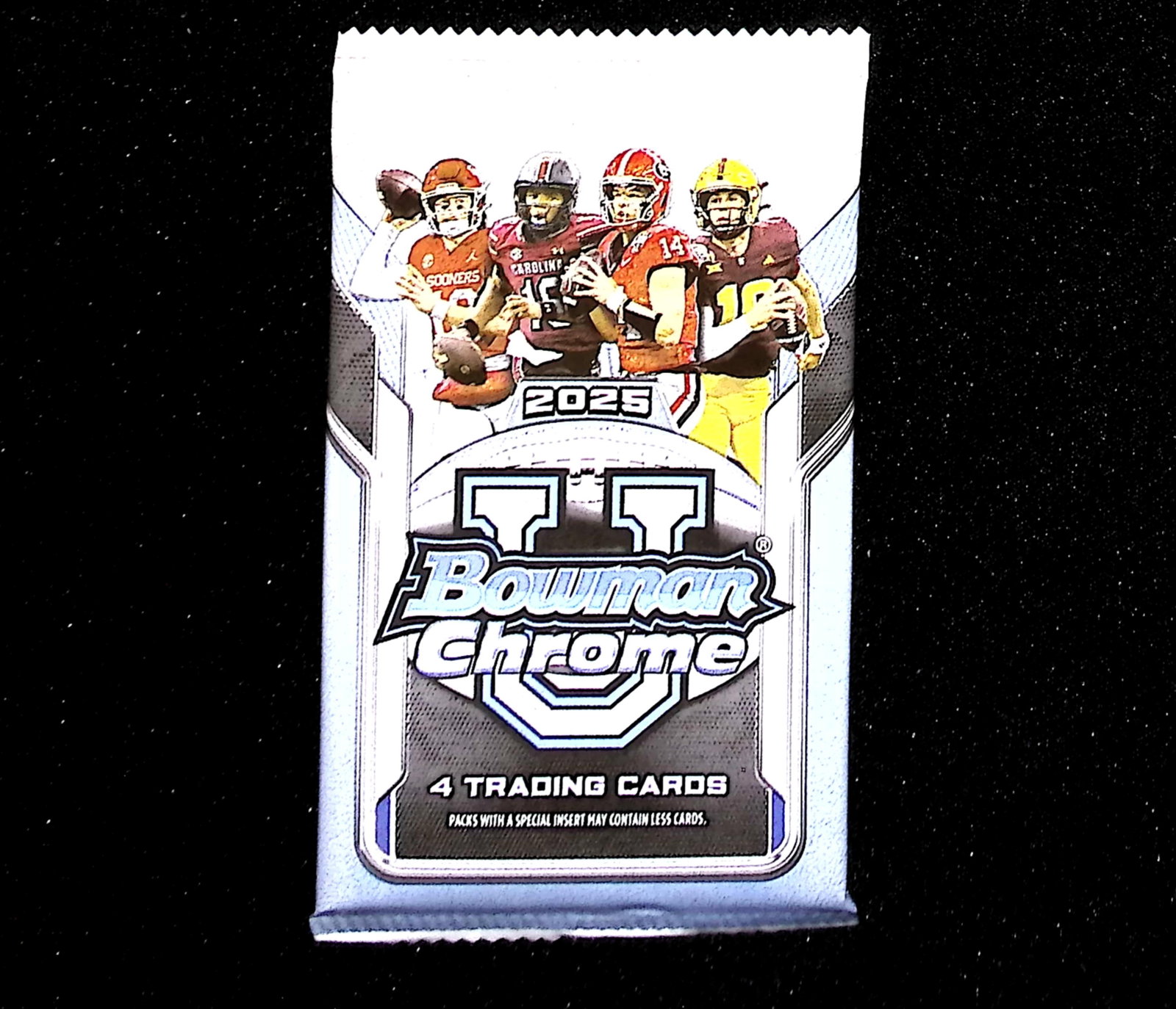 2025 Bowman Chrome U Football Cards BLASTER BOX PACK Sports Cards NFL Trading Cards: Bowman Rookie Football NCAA & NFL Trading Sports Cards, Sports Cards for Sale Near Me, 1st Bowman, Prospect, Autographs, Lava, Refractor