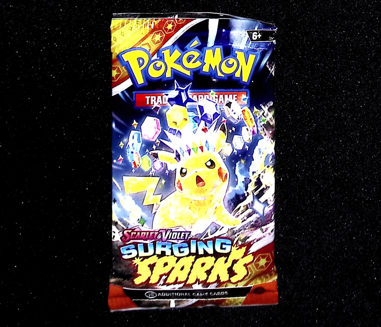 Pokemon Scarlet & Violet Surging Sparks 10 Card TCG Booster Pack, Charizard, Pikachu, Holo: Pokemon Trading Card Game Cards, Charizard, Pikachu, Mewto, EX, Referse Holo, Holo Rare Cards, Secret Rare Cards, Full Art Cards, Evee, 3 Stars Ultra Rare Cards, Double Rare, Illustration Rare, Specia