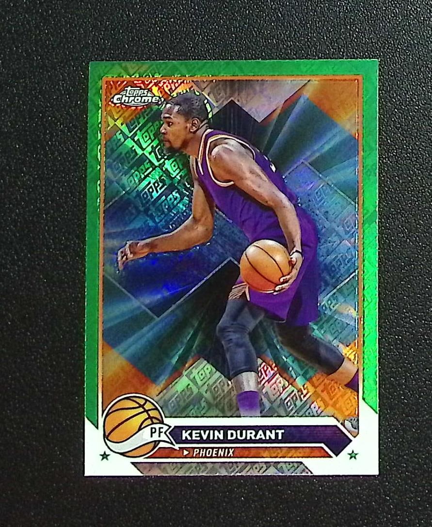 Kevin Durant Green Topps Refractor 2023-24 Topps Chrome #50 Phoenix Suns: Topps & Bowman Basketball NBA Trading & Sports Cards, Sports Cards for Sale Near Me, Chrome, Refractor, SP, SSP, Valuable Auction Memorabilia Lots Sold On Line, NBA Championship & Hall of Fame Player 