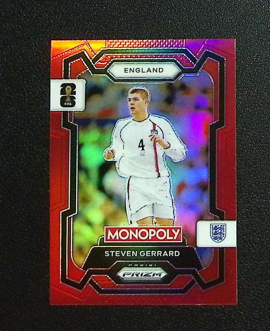 Steven Gerrard Red Prizm 2026 Panini Monopoly Prizm FIFA World Cup #23 England (1 of 2)