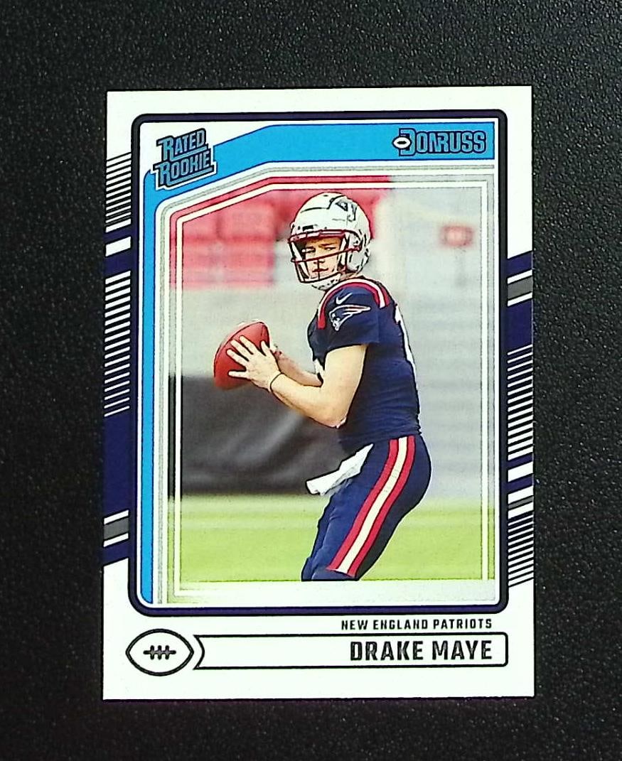 Drake Maye Rookie Card 2024 Panini Donruss #379 New England Patriots: Panini, Donruss Optic, & Donruss Select, Prizm, Mosaic, Contenders, Zenith, Phoenix, Illusions, Absolute, Rookie NFL Sports Trading Cards, SP, SSP, Cards, Football Cards for Sale Near Me, Superbowl & 