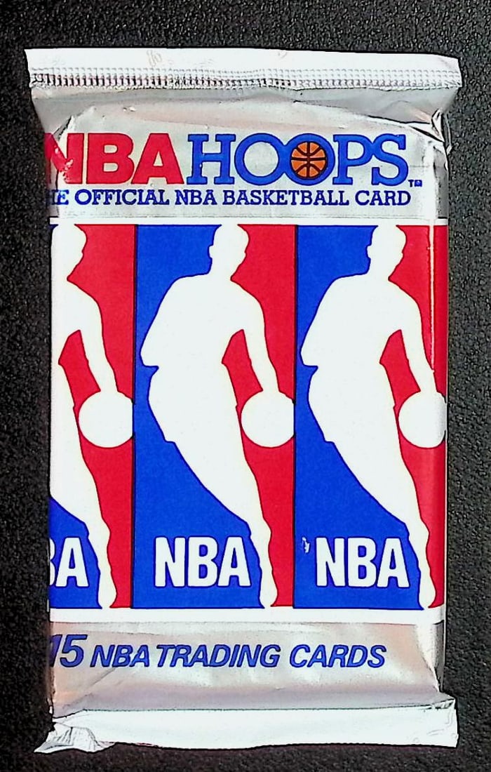1990 NBA Hoops SERIES 1 Vintage Basketball Cards Retail Box Pack New Factory Sealed: Vintage Valuable Basketeball NBA Trading & Sports Cards Sold On Line, Michael Jordan, Chicago Bulls, David Robinson Rookie Card, Shawn Kemp Rookie Card, Magic Johnson, Larry Bird, Tim Hardaway RC, Old