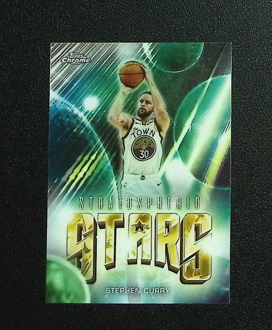 Stephen Curry Stratospheric Stars 2025-26 Topps Chrome Update #ST-2 Warriors: Topps & Bowman Basketball NBA Trading & Sports Cards, Sports Cards for Sale Near Me, Chrome, Refractor, SP, SSP, Valuable Auction Memorabilia Lots Sold On Line, NBA Championship & Hall of Fame Player 