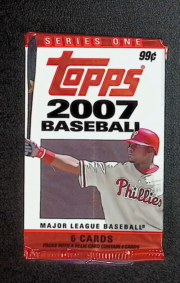 2007 Topps Series 1 Baseball Cards Retail Box Pack, MLB Trading Cards: Topps Series 1 Baseball MLB Trading & Sports Cards, Sports Cards for Sale Near Me, Auction Baseball Lots for Sale on Line, World Series & Hall of Fame Players