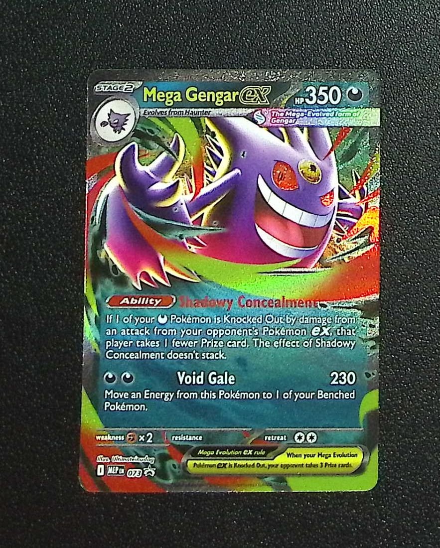 Pokemon Mega Evolution Promo Mega Gengar Ex #73: Pokemon Trading Card Game Cards, Charizard, Pikachu, Mewtwo, Reverse Holo, Holo Rare, Secret Rare Cards, Full Art Cards, Eevee, Ultra Rare Card, Illustration Rare, Special Illustration Rare SIR