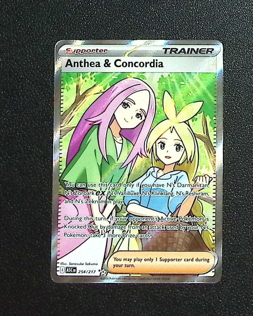 Pokemon Ascended Heroes Anthea & Concordia Ultra Rare #254: Pokemon Trading Card Game Cards, Charizard, Pikachu, Mewtwo, Reverse Holo, Holo Rare, Secret Rare Cards, Full Art Cards, Eevee, Ultra Rare Card, Illustration Rare, Special Illustration Rare SIR