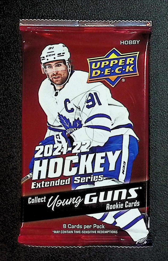 2021-22 Upper Deck Extended Series Hockey HOBBY BOX PACK - Young Guns Rookie Cards: Upper Deck Extended Series Hockey NHL Trading & Sports Cards, Rookie SP Cards, Stanley Cup & Hall of Fame Players, Connor McDavid, Alex Ovechkin, Sports Cards for Sale Near Me, Auction Memorabilia Lot