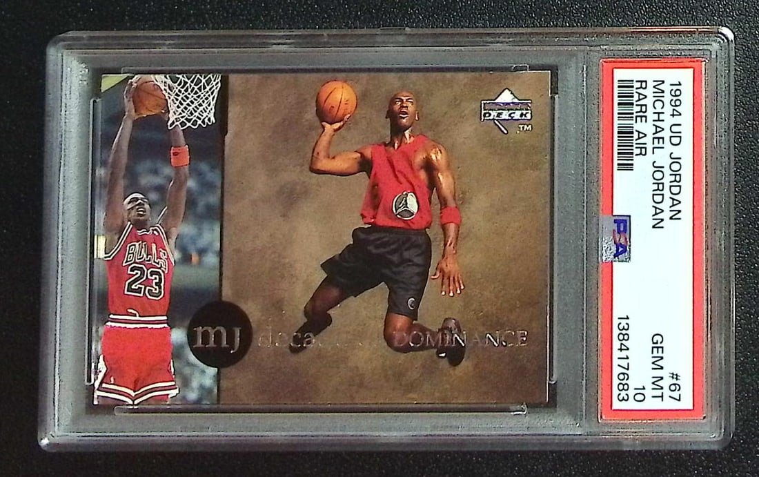 Michael Jordan Decade of Dominance 1994 Upper Deck Rare Air #67 PSA 10 POP 44! (1 of 2)