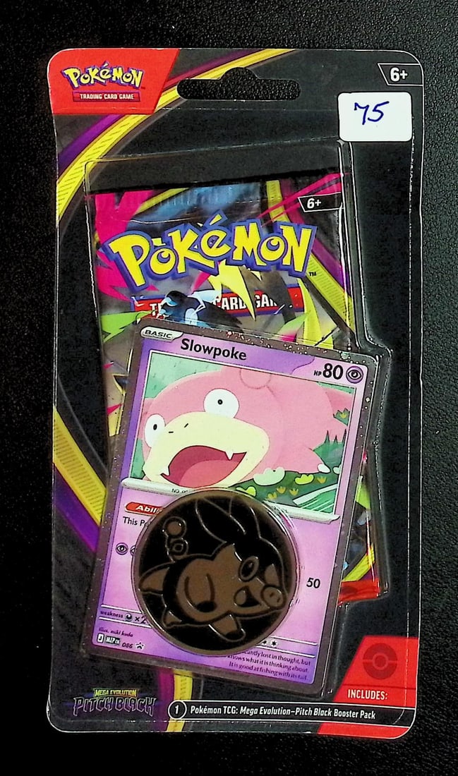 Pokemon Pitch Black Single Booster Blister Hanger w/ 1 Coin & a Promo Card: Pokemon Trading Card Game Cards, Charizard, Pikachu, Mewto, EX, Referse Holo, Holo Rare Cards, Secret Rare Cards, Full Art Cards, Evee, 3 Stars Ultra Rare Cards, Double Rare, Illustration Rare, Specia
