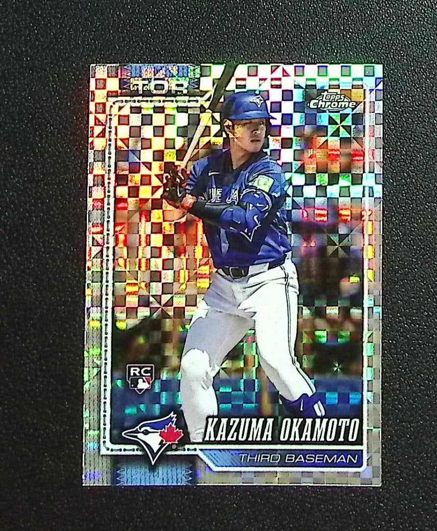 Kazuma Okamoto Rookie Card Xfractor 2026 Topps Chrome #78 Toronot Blue Jays: Topps, Bowman, & Fanatics Baseball MLB Trading & Sports Cards, Sports Cards for Sale Near Me, World Series & Hall of Fame Players Memorabilia, Refractors, X-Fractors, Numbered, SP, SSP, Valuable Aucti