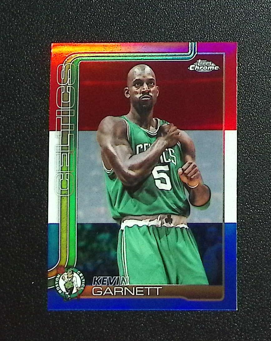 Kevin Garnett Red White Blue Refractor 2025-26 Topps Chrome Update #147 Celtics: Topps & Bowman Basketball NBA Trading & Sports Cards, Sports Cards for Sale Near Me, Chrome, Refractor, SP, SSP, Valuable Auction Memorabilia Lots Sold On Line, NBA Championship & Hall of Fame Player 