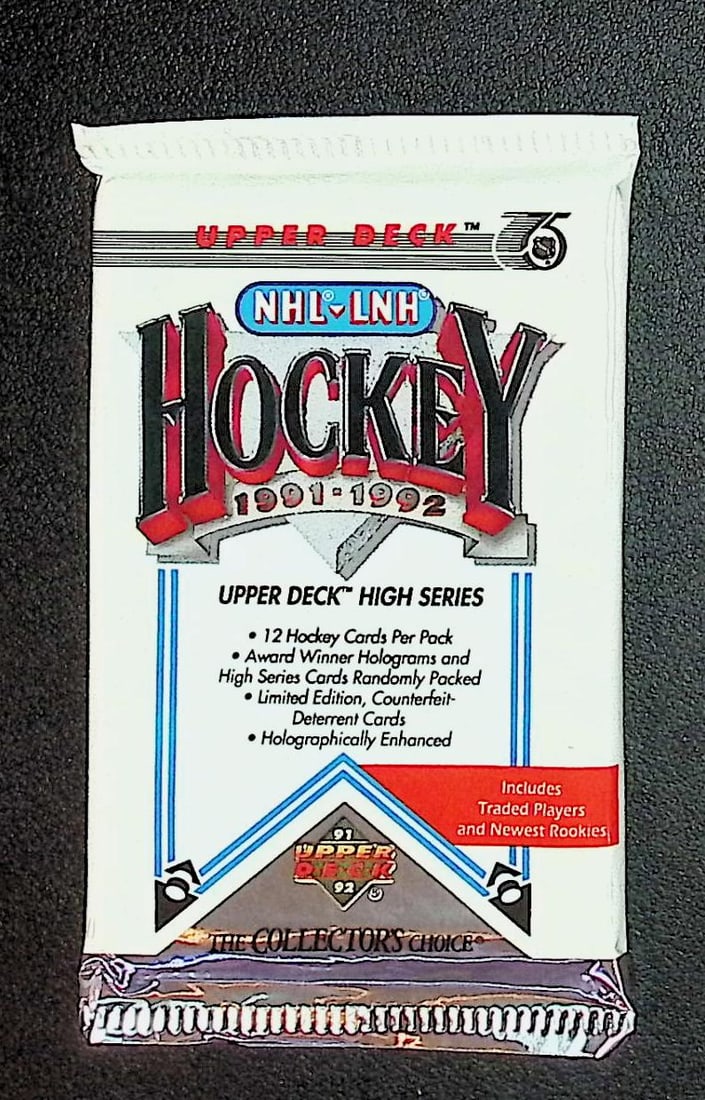 1991-92 Upper Deck HIGH SERIES Hockey Card Retail Box Pack: Upper Deck MVP Hockey NHL Trading & Sports Cards, Rookie SP Cards, Stanley Cup & Hall of Fame Players, Connor McDavid, Alex Ovechkin, Sports Cards for Sale Near Me, Auction Memorabilia Lots For Sale N