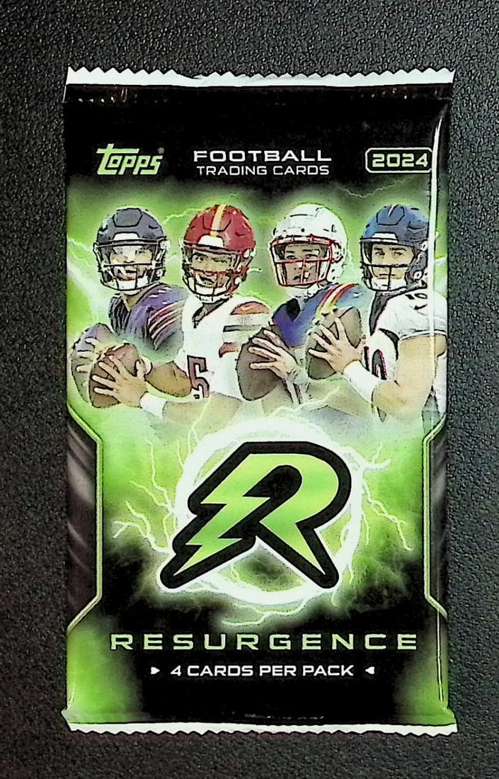 2024 Topps Resurgence Football Cards Blaster Box Pack - Drake Maye, Jayden Daniels Rookie Card: Topps Football NFL Trading & Sports Cards, Rookie Cards in this Set Are Drake Maye Jayden Daniels, Bo Nix, JJ McCarthy, Marvin Harrison Jr, Refractors, Prism Refractors, X-Fractors, Sports Cards for S