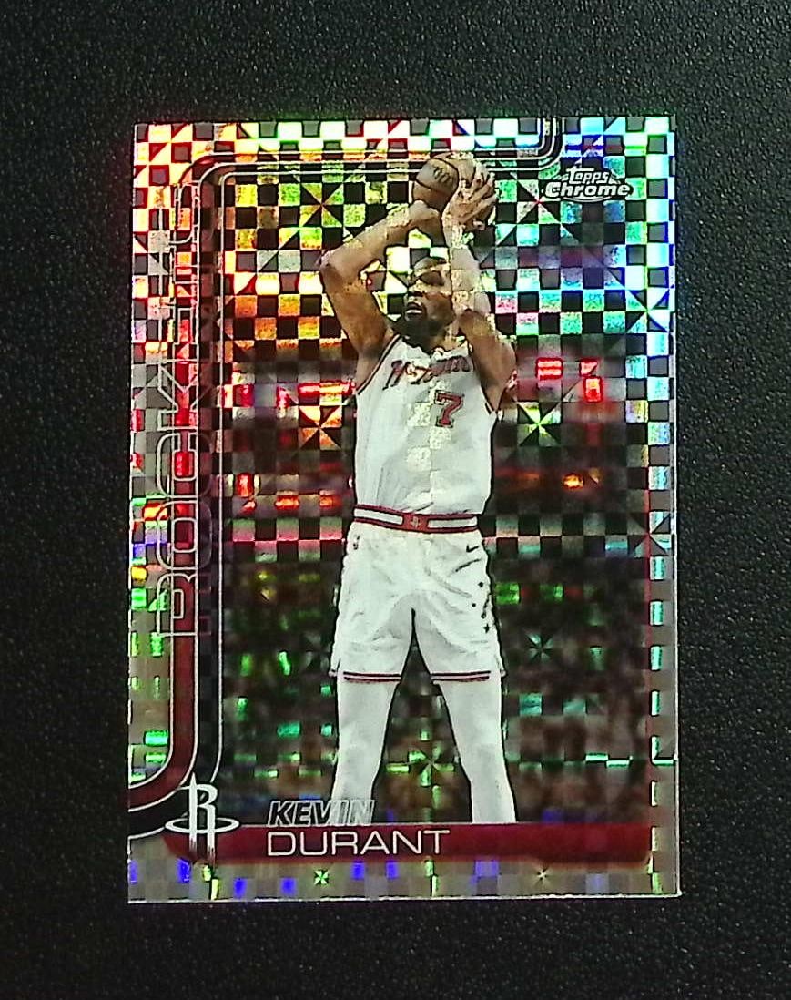Kevin Durant Xfractor 2025-26 Topps Chrome Update #23 Houston Rockets: Topps & Bowman Basketball NBA Trading & Sports Cards, Sports Cards for Sale Near Me, Chrome, Refractor, SP, SSP, Valuable Auction Memorabilia Lots Sold On Line, NBA Championship & Hall of Fame Player 