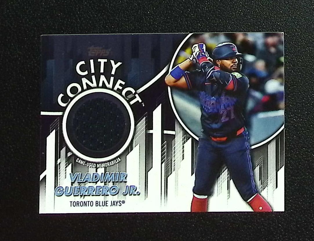 Vladimir Guerrero Jr. City Connect Game Used Patch 2026 Topps #CC-VG Blue Jays: Topps, Bowman, & Fanatics Baseball MLB Trading & Sports Cards, Sports Cards for Sale Near Me, World Series & Hall of Fame Players Memorabilia, Refractors, X-Fractors, Numbered, SP, SSP, Valuable Aucti