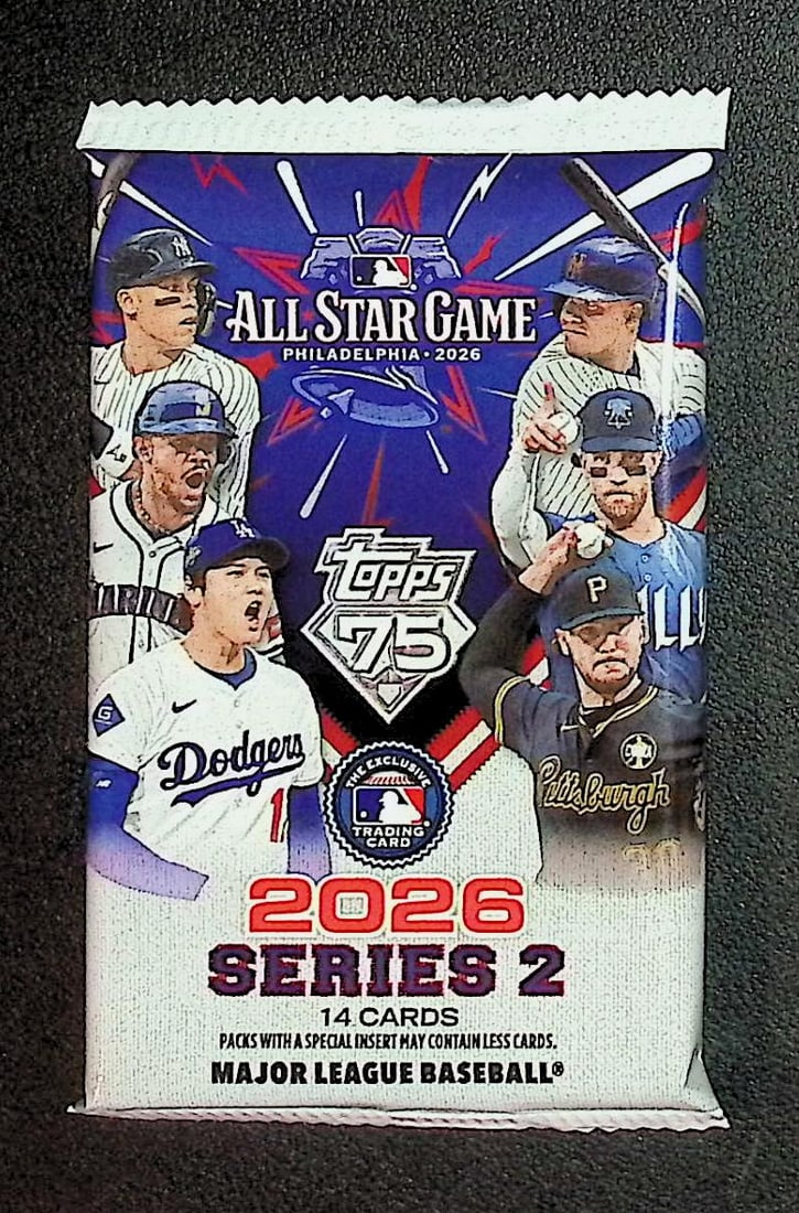 2026 Topps Series 2 All Star Game Baseball 75th Anniversary MEGA BOX PACK: Factory Sealed Topps Baseball MLB Trading & Sports Cards, Rookie Cards in this set are Jack Caglianone, Speckled, SP, SSP, Variations, Autographs, Chrome, Refractors, 1976 Topps, Sports Cards for Sale