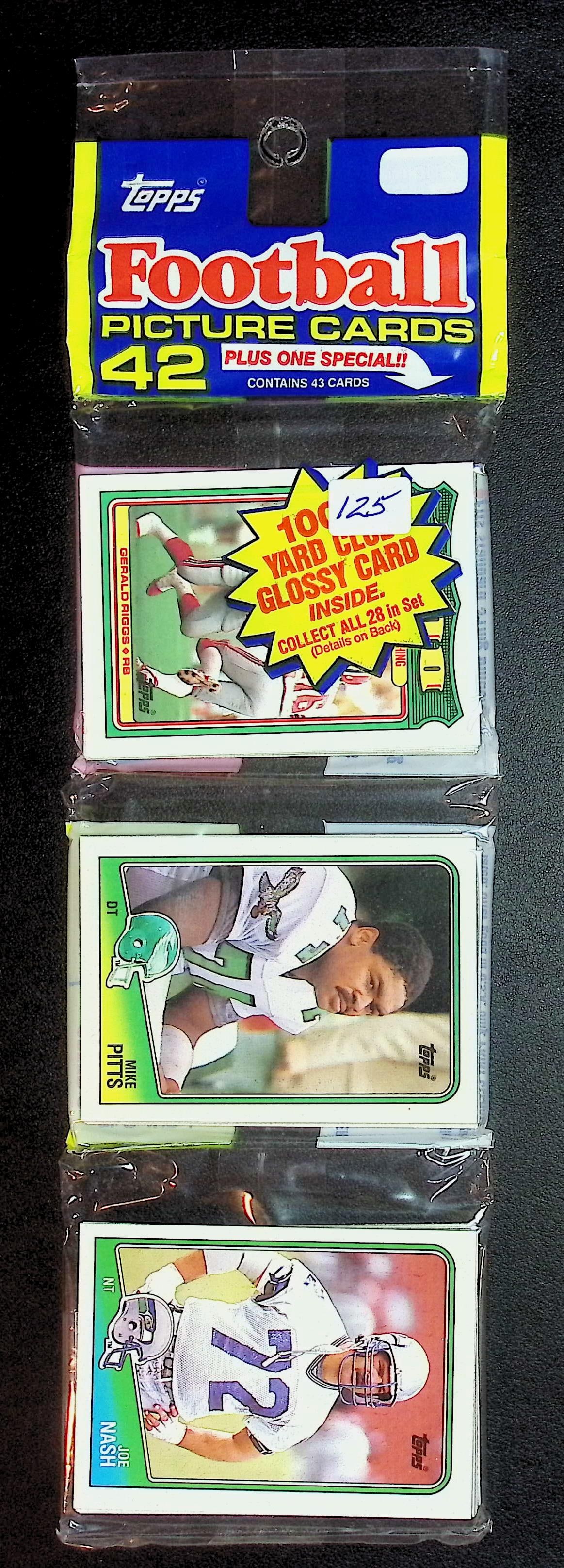 1988 Topps Series 1 Football Rack Pack Bo Jackson Rookie Season: Vintage Valuable Football NFL Trading & Sports Cards, Old Sports Cards Sold On Line, Auction Lots Sold On Line, Super Bowl and Hall of Fame Players, Dallas Cowboys, Buffalo Bills, Steelers, 49ers, Joe