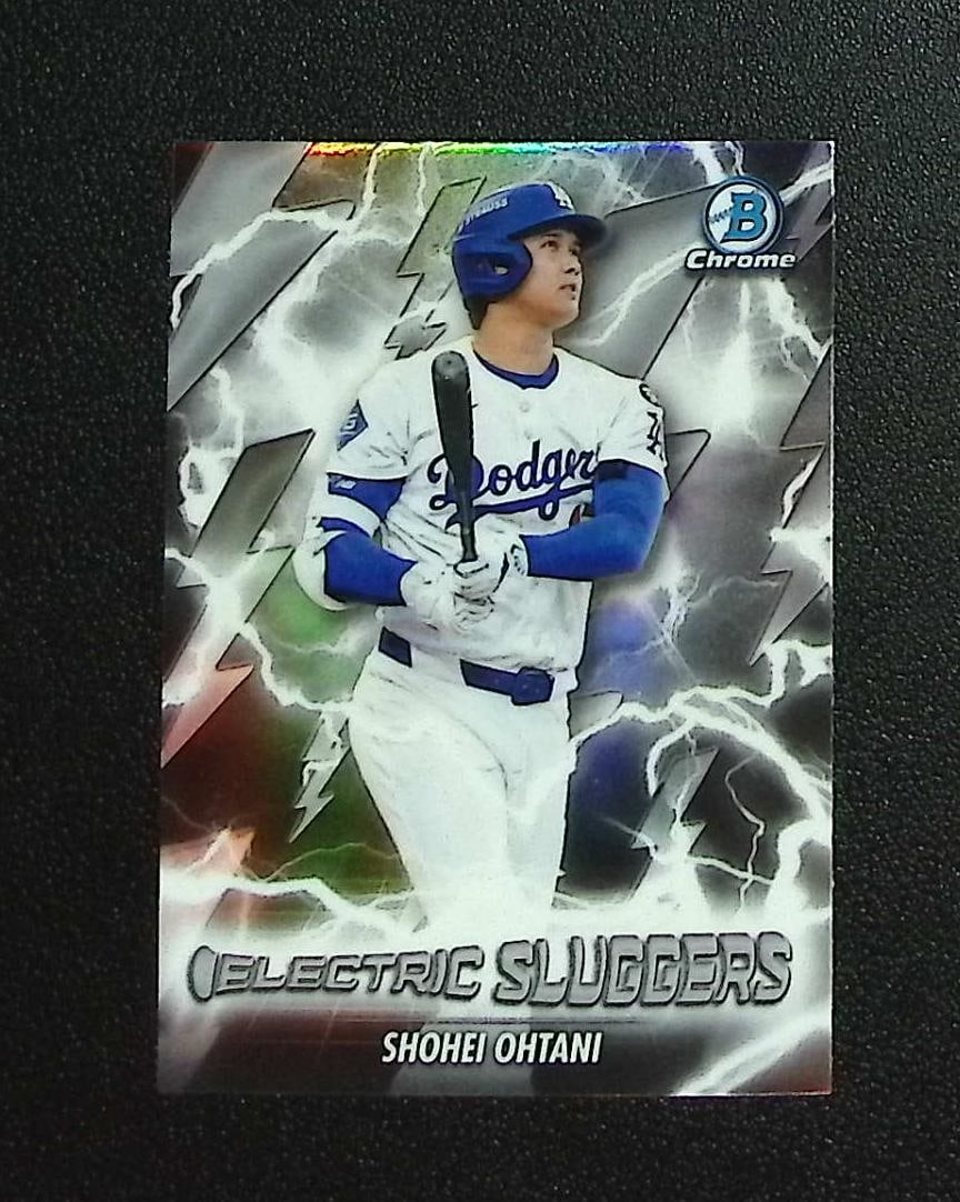 Shohei Ohtani Electric Sluggers 2026 Bowman Chrome #ES-18 Los Angeles Dodgers: Topps, Bowman, & Fanatics Baseball MLB Trading & Sports Cards, Sports Cards for Sale Near Me, World Series & Hall of Fame Players Memorabilia, Refractors, X-Fractors, Numbered, SP, SSP, Valuable Aucti