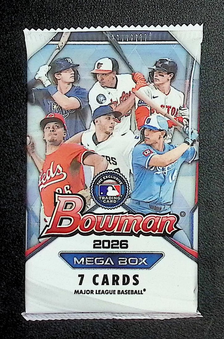 2026 Bowman Baseball Cards MEGA BOX PACK, Roman Anthony Rookie Card, Konnor Griffin Prospect: Set Rookies Include: Cooper Flagg, Kon Knuepple, V.J. Edgecombe, & Carter Bryant. Bowman Basketball NBA Trading & Sports Cards, Sports Cards for Sale Near Me, Champion and Hall of Fame Players, Auctio