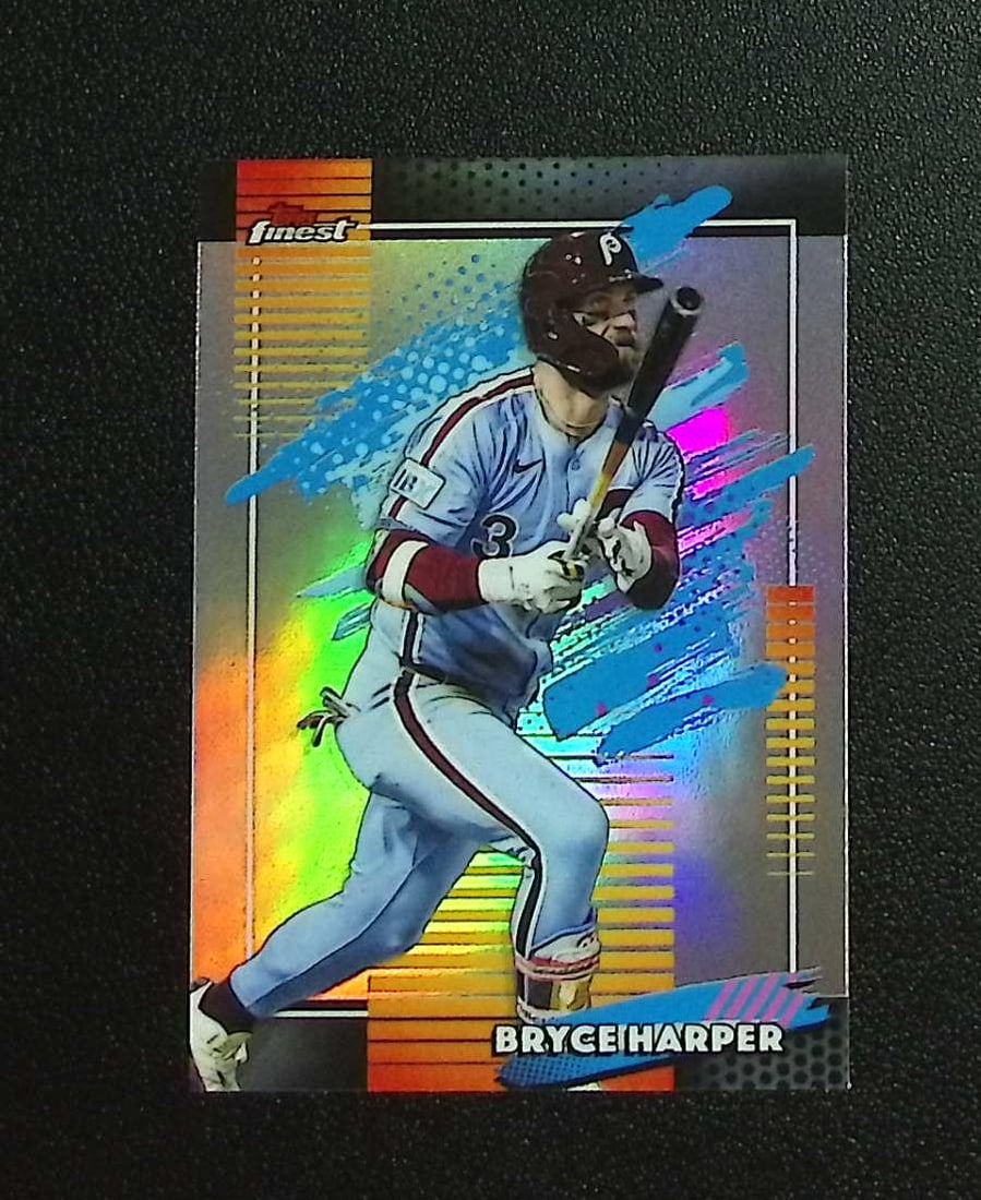 Bryce Harper Uncommon Refractor 2026 Topps Finest #102 Philadelphia Phillies: Topps, Bowman, & Fanatics Baseball MLB Trading & Sports Cards, Sports Cards for Sale Near Me, World Series & Hall of Fame Players Memorabilia, Refractors, X-Fractors, Numbered, SP, SSP, Valuable Aucti