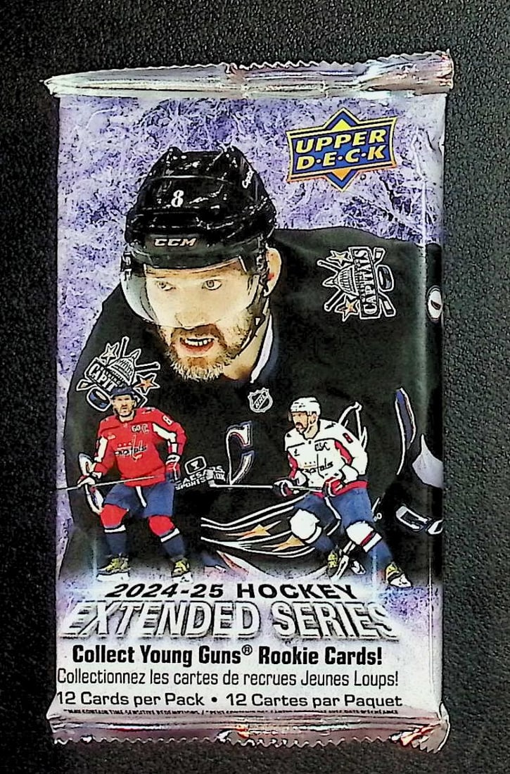 2024-25 Upper Deck Hockey Cards EXTENDED SERIES Pack Sports Cards: Upper Deck Hockey NHL Trading & Sports Cards, Stanley Cup Winners & Hall of Fame Players, Connor McDavid, Alex Ovechkin, Sports Cards for Sale Near Me, Auction Lots for Sale on Line