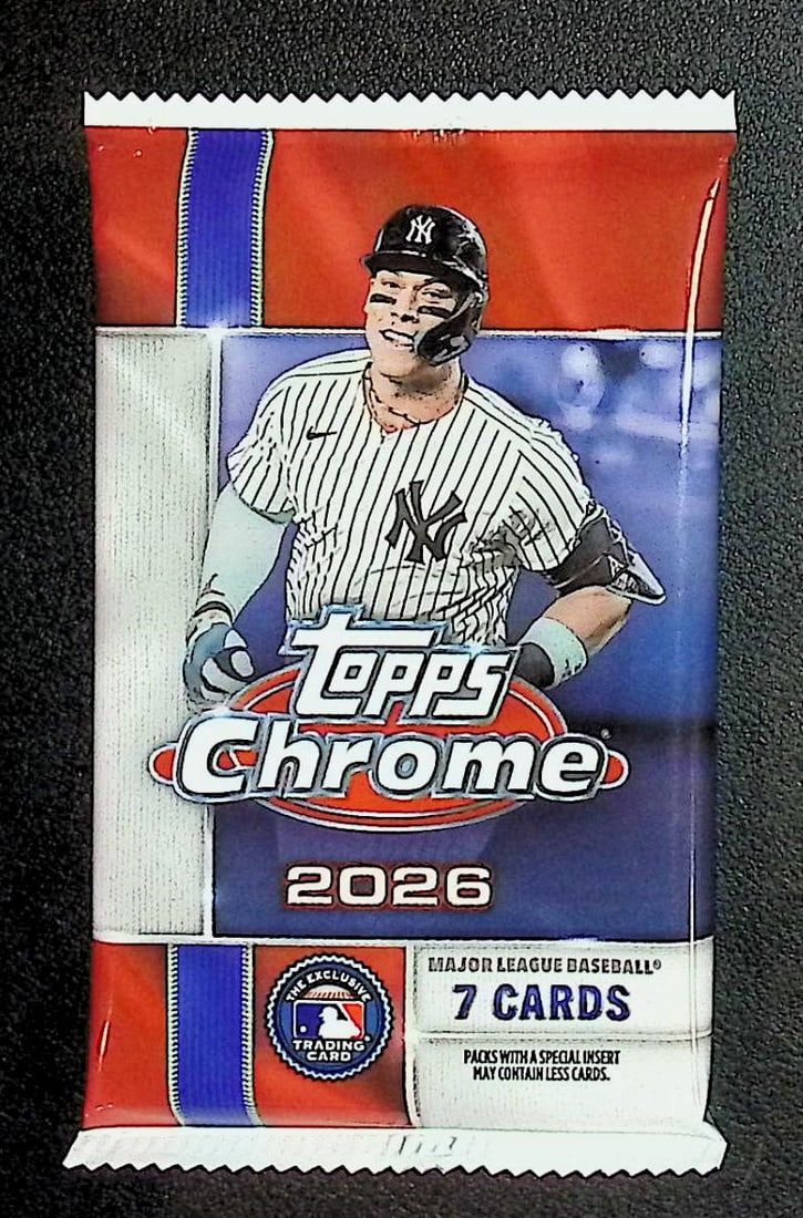 2026 Topps Chrome Baseball Mega Box Pack (1 of 1)