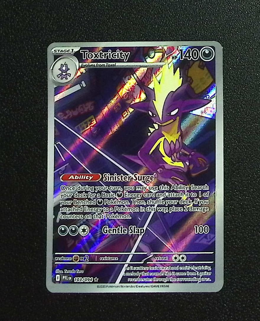 Pokemon Phantasmal Flames Toxtricity Illustration Rare #103: Pokemon Trading Card Game Cards, Charizard, Pikachu, Mewtwo, Reverse Holo, Holo Rare, Secret Rare Cards, Full Art Cards, Eevee, Ultra Rare Card, Illustration Rare, Special Illustration Rare SIR