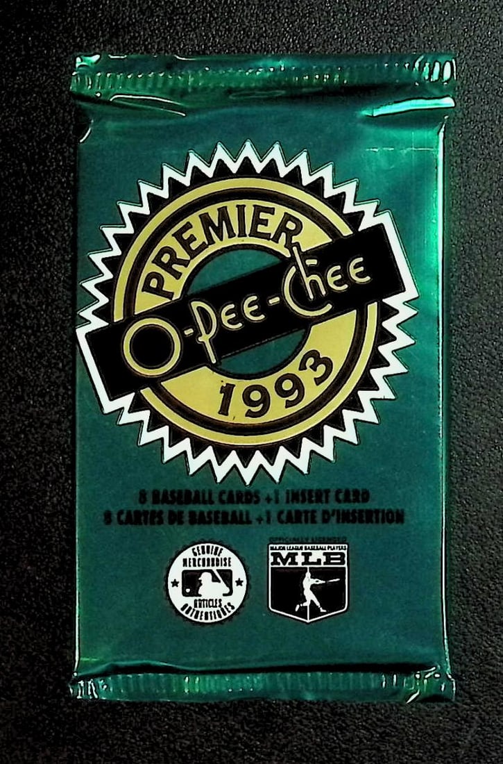 1993 O Pee Chee Premier Hockey Card Retail Box Pack - Wayne Gretzky: Vintage O Pee Chee Hockey NHL Trading & Sports Cards, Old Sports Cards for Sale Near Me, Wayne Gretzky, Mario Lemieux, Jaromir Jagr, Valuable Auction Memorabilia Lots for Sale Near Me, Stanley Cup & H