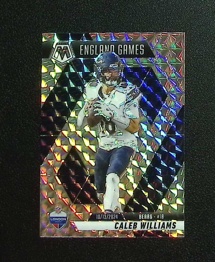 Caleb Williams Silver Mosaic Prizm 2025 Mosaic #253 Chicago Bears: Panini, Donruss Optic, & Donruss Select, Prizm, Mosaic, Contenders, Zenith, Phoenix, Illusions, Absolute, Rookie NFL Sports Trading Cards, SP, SSP, Cards, Football Cards for Sale Near Me, Superbowl & 