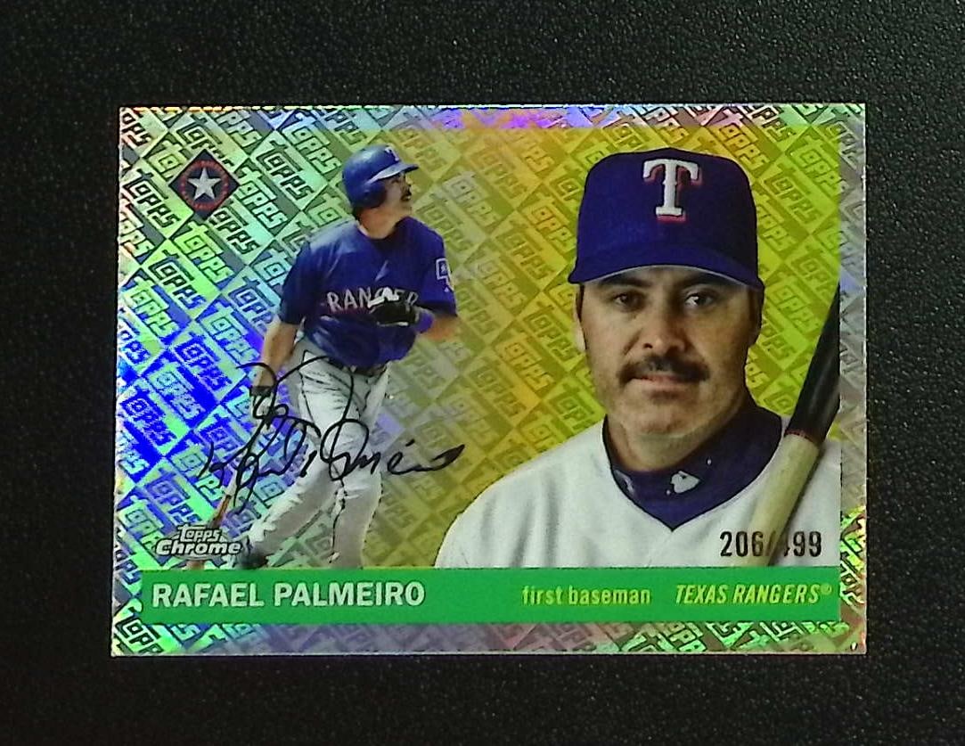 Rafael Palmeiro Topps Refractor /499 2025 Topps Chrome Platinum #441 Rangers: Topps, Bowman, & Fanatics Baseball MLB Trading & Sports Cards, Sports Cards for Sale Near Me, World Series & Hall of Fame Players Memorabilia, Refractors, X-Fractors, Numbered, SP, SSP, Valuable Aucti