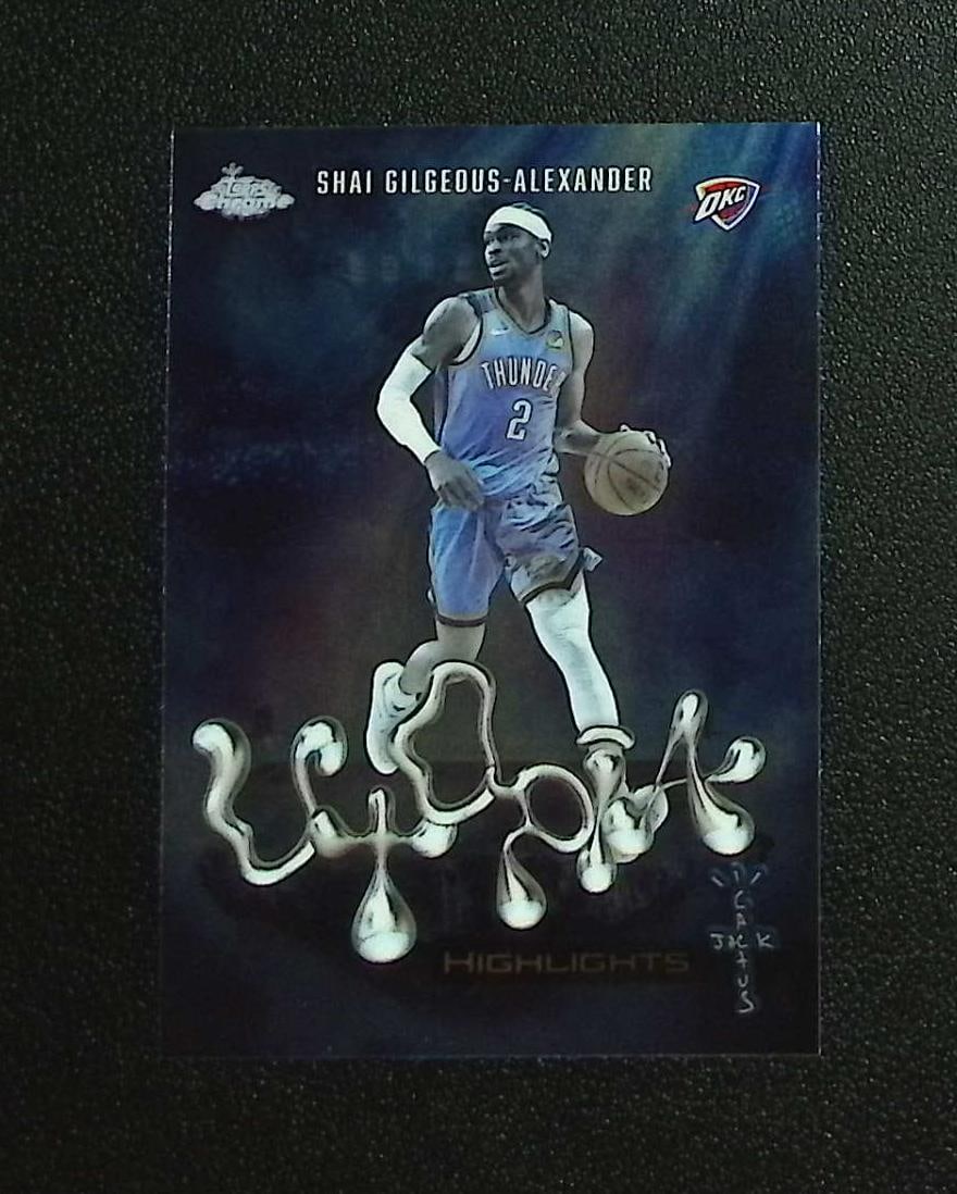 Shai Gilgeous-Alexander Utopia 2025-26 Topps Chrome Cactus Jack #UH-10 OKC Thunder: Topps & Bowman Basketball NBA Trading & Sports Cards, Sports Cards for Sale Near Me, Chrome, Refractor, SP, SSP, Valuable Auction Memorabilia Lots Sold On Line, NBA Championship & Hall of Fame Player 