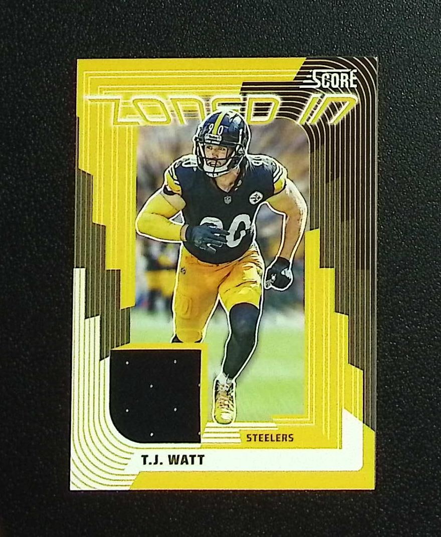 Tj Watt Zoned In Patch 2025 Score #ZON-TWT Pittsburgh Steelers: Panini, Donruss Optic, & Donruss Select, Prizm, Mosaic, Contenders, Zenith, Phoenix, Illusions, Absolute, Rookie NFL Sports Trading Cards, SP, SSP, Cards, Football Cards for Sale Near Me, Superbowl & 