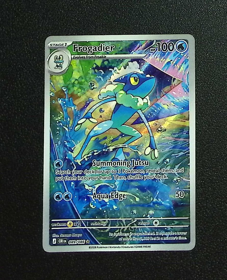 Pokemon Chaos Rising Frogadier Illustration Rare #89: Pokemon Trading Card Game Cards, Charizard, Pikachu, Mewtwo, Reverse Holo, Holo Rare, Secret Rare Cards, Full Art Cards, Eevee, Ultra Rare Card, Illustration Rare, Special Illustration Rare SIR