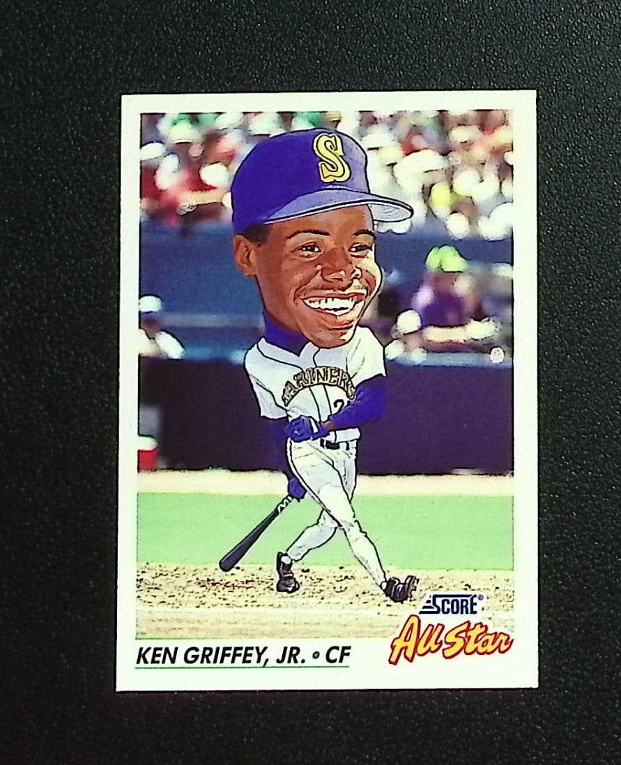 Ken Griffey Jr. 1992 Score #436 Seattle Mariners: Score Baseball MLB Trading & Sports Cards, Old Sports Cards for Sale Near Me, Auction Memorabilia Lots for Sale On Line, World Series & Hall of Fame Players