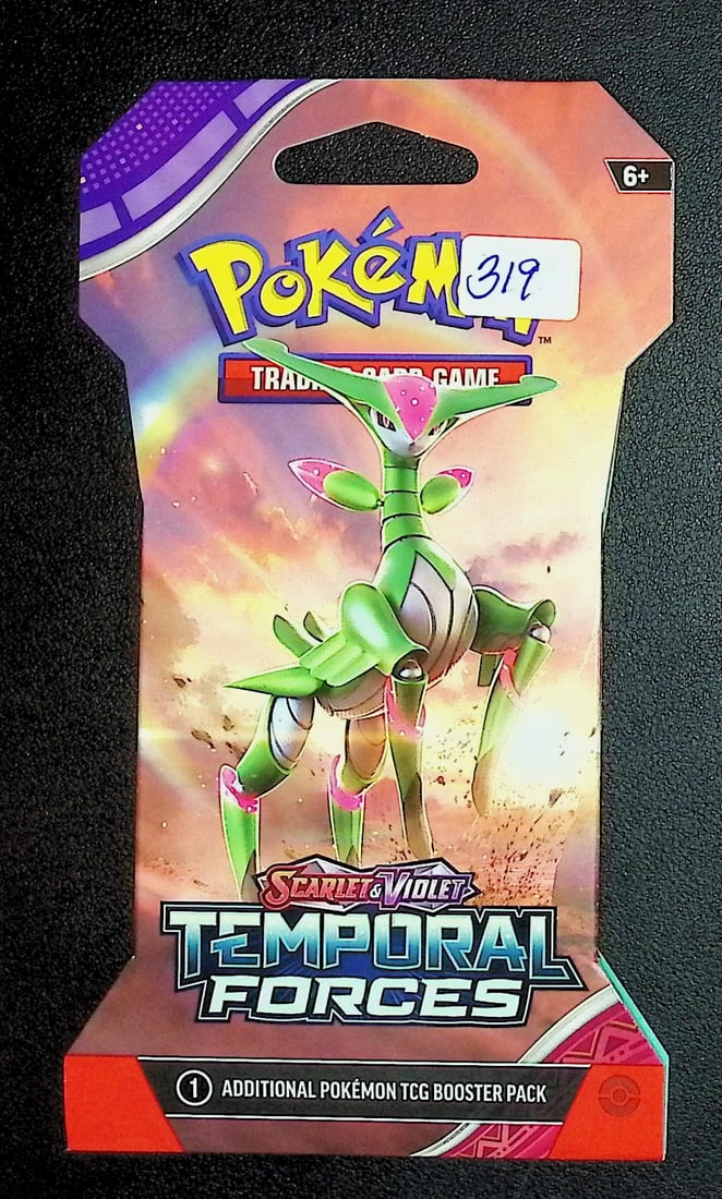 2024 Pokemon Scarlet & Violet Temporal Forces 10 Card Sleeved Booster Pack, Charizard, Pikachu: Pokemon Trading Card Game Cards, Charizard, Pikachu, Mewto, EX, Referse Holo, Holo Rare Cards, Secret Rare Cards, Full Art Cards, Evee, 3 Stars Ultra Rare Cards, Double Rare, Illustration Rare,