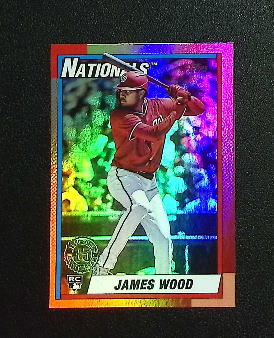 James Wood Rookie Card 35th Anniversary 2025 Topps #U90-28 Washington Nationals: Topps, Bowman, & Fanatics Baseball MLB Trading & Sports Cards, Sports Cards for Sale Near Me, World Series & Hall of Fame Players Memorabilia, Refractors, X-Fractors, Numbered, SP, SSP, Valuable Aucti