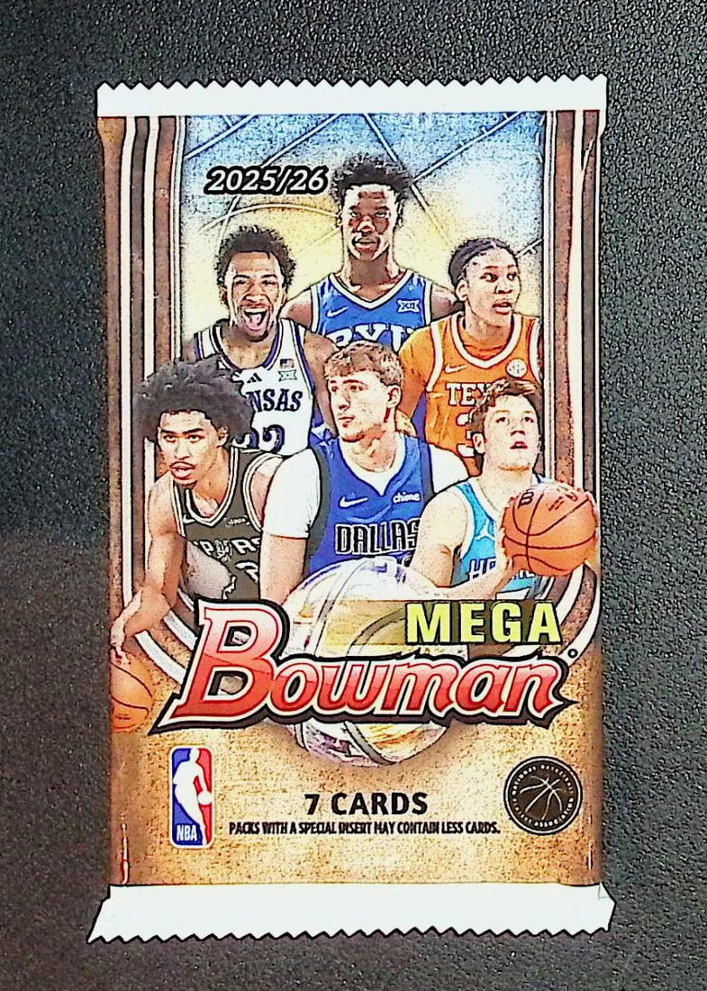 2025-26 Bowman Basketball Mega Box Pack - Cooper Flagg & Kon Knueppel Rookie Cards: Bowman Basketball NBA Trading & Sports Cards, Sports Cards for Sale Near Me, Champion and Hall of Fame Players, Auction Lots for Sale On Line