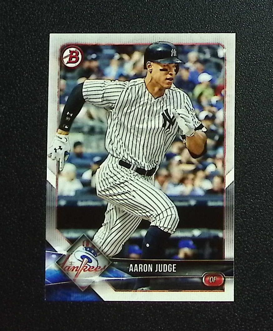 Aaron Judge 2018 Bowman #24 New York Yankees: Topps, Bowman, & Fanatics Baseball MLB Trading & Sports Cards, Sports Cards for Sale Near Me, World Series & Hall of Fame Players Memorabilia, Refractors, X-Fractors, Numbered, SP, SSP, Valuable Aucti