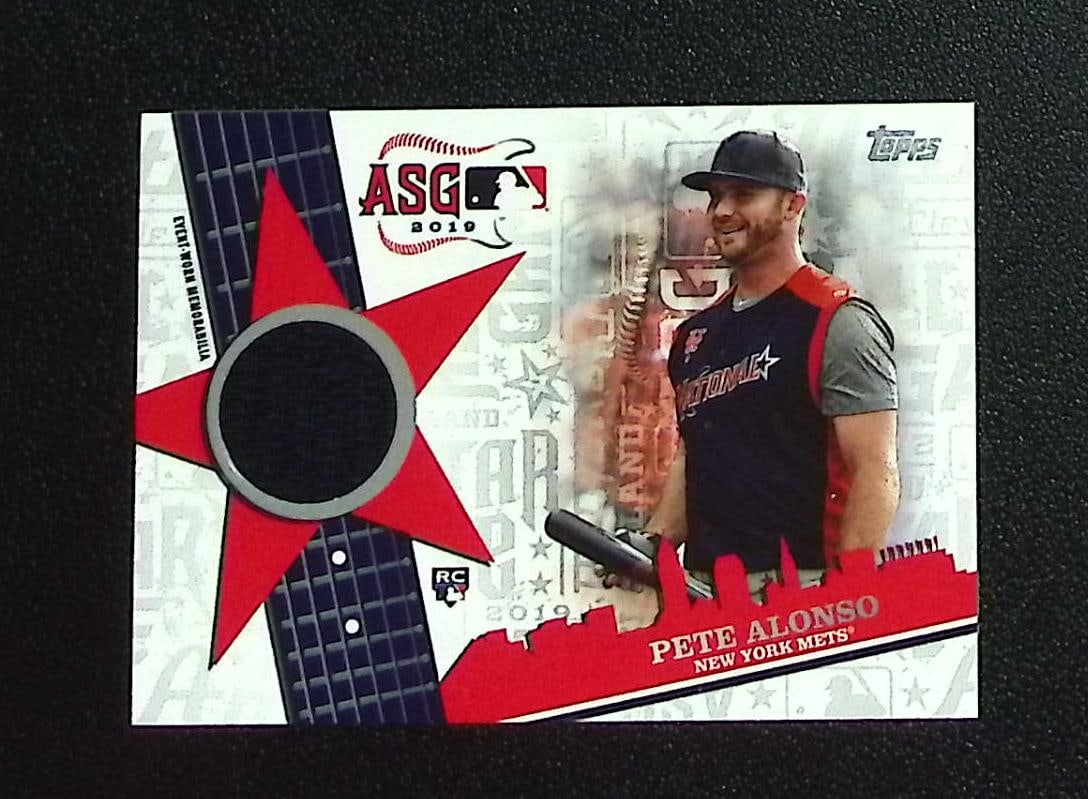 Pete Alonso Rookie All Star Stitches Patch 2019 Topps #ASSR-PA Mets, Orioles: Topps, Bowman, & Fanatics Baseball MLB Trading & Sports Cards, Sports Cards for Sale Near Me, World Series & Hall of Fame Players Memorabilia, Refractors, X-Fractors, Numbered, SP, SSP, Valuable Aucti