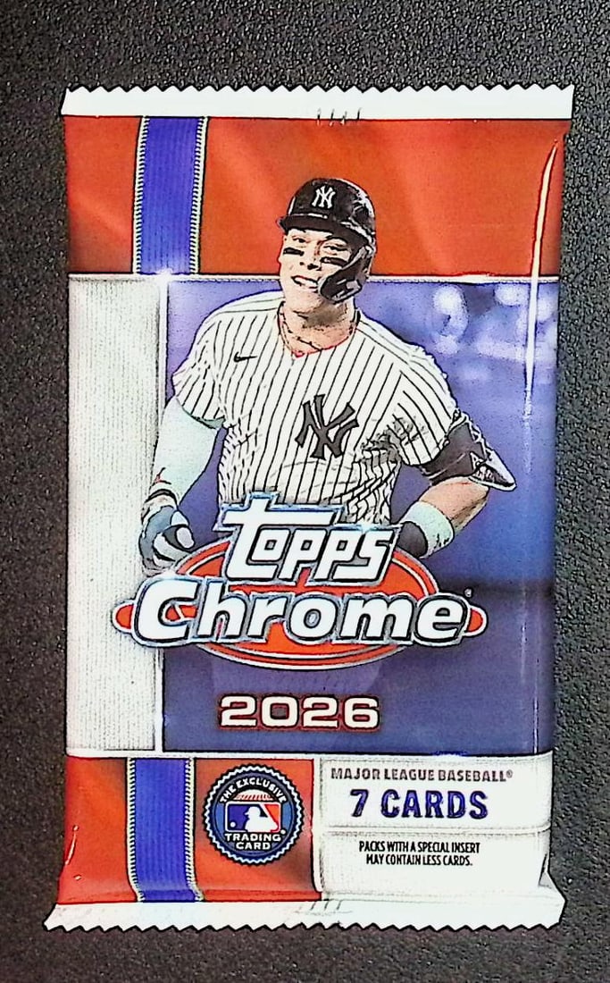 2026 Topps Chrome Baseball Mega Box Pack: Factory Sealed Topps Baseball MLB Trading & Sports Cards, Rookie Cards in this set are Jack Caglianone, Speckled, SP, SSP, Variations, Autographs, Chrome, Refractors, 1976 Topps, Sports Cards for Sale