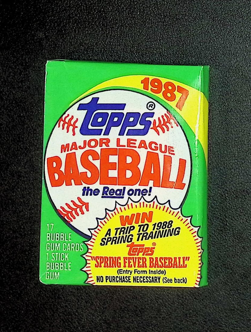 1987 Topps Series 1 Vintage Baseball Cards Retail Box Wax Pack Sports Card: Topps Vintage Rookie Baseball MLB Trading & Sports Cards, Old Baseball and Sports Cards For Sale Near Me, World Series Players, Hall of Fame Stars, Nolan Ryan & Mark McGwire Record Breaker, Don Mattin