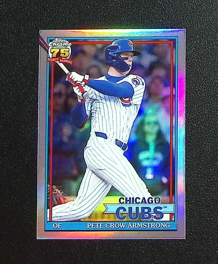 Pete Crow-Armstrong 2026 Topps Chrome #91CB-14 Chicago Cubs: Topps, Bowman, & Fanatics Baseball MLB Trading & Sports Cards, Sports Cards for Sale Near Me, World Series & Hall of Fame Players Memorabilia, Refractors, X-Fractors, Numbered, SP, SSP, Valuable Aucti