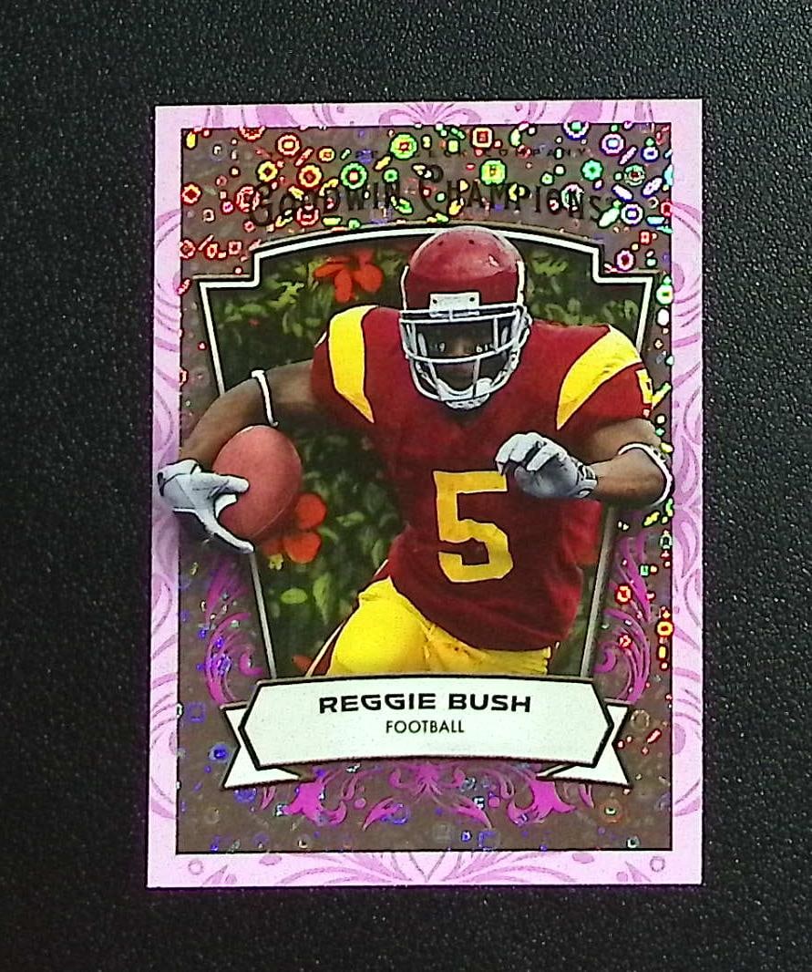 Reggie Bush Pink Confetti /149 2026 Upper Deck Goodwin Champions #93 (1 of 2)