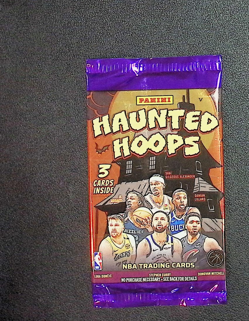 2025 Panini Haunted Hoops Basketball Retail Box Pack: Panini Basketball NBA Trading & Sports Cards, Sports Cards for Sale Near Me, Anthony Edwards, Jayson Tatum, Steph Curry, Panini Numbered Cards, Cracked Ice, Silver Prizm, Auction Lots for Sale on Line