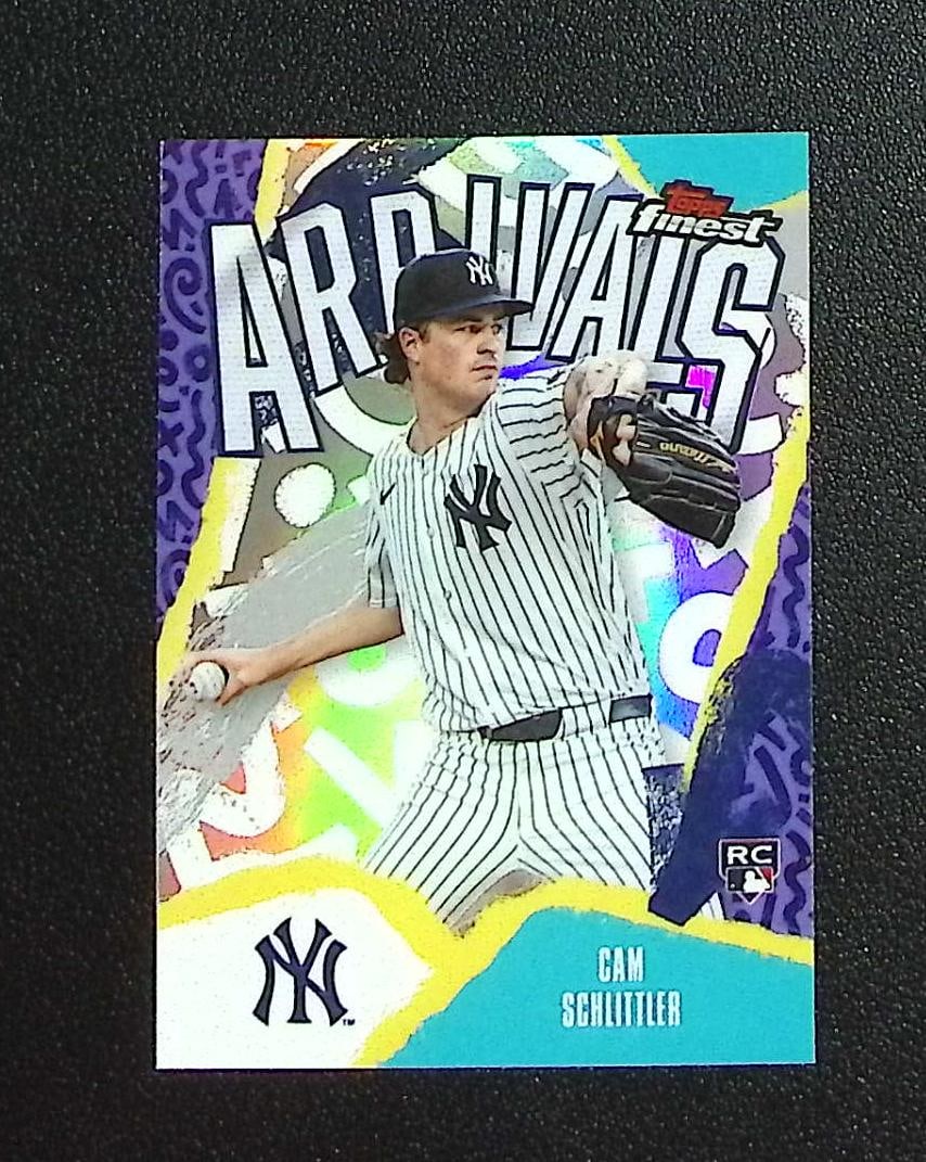 Cam Schlittler Rookie Arrivals Refractor 2026 Topps Finest #A-25 New York Yankees: Topps, Bowman, & Fanatics Baseball MLB Trading & Sports Cards, Sports Cards for Sale Near Me, World Series & Hall of Fame Players Memorabilia, Refractors, X-Fractors, Numbered, SP, SSP, Valuable Aucti