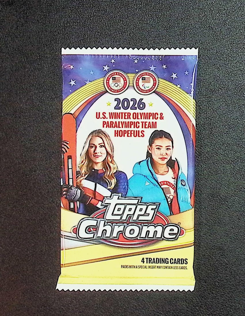 2026 Topps Chrome US Winter Olympics & Paralympic Team Hopefuls Blaster Box Pack: Factory Sealed Topps Trading & Sports Cards, Speckled, SP, SSP, Variations, Autographs, Chrome, Refractors, Sports Cards for Sale Near Me, Valuable Auction Lots for Sale on Line