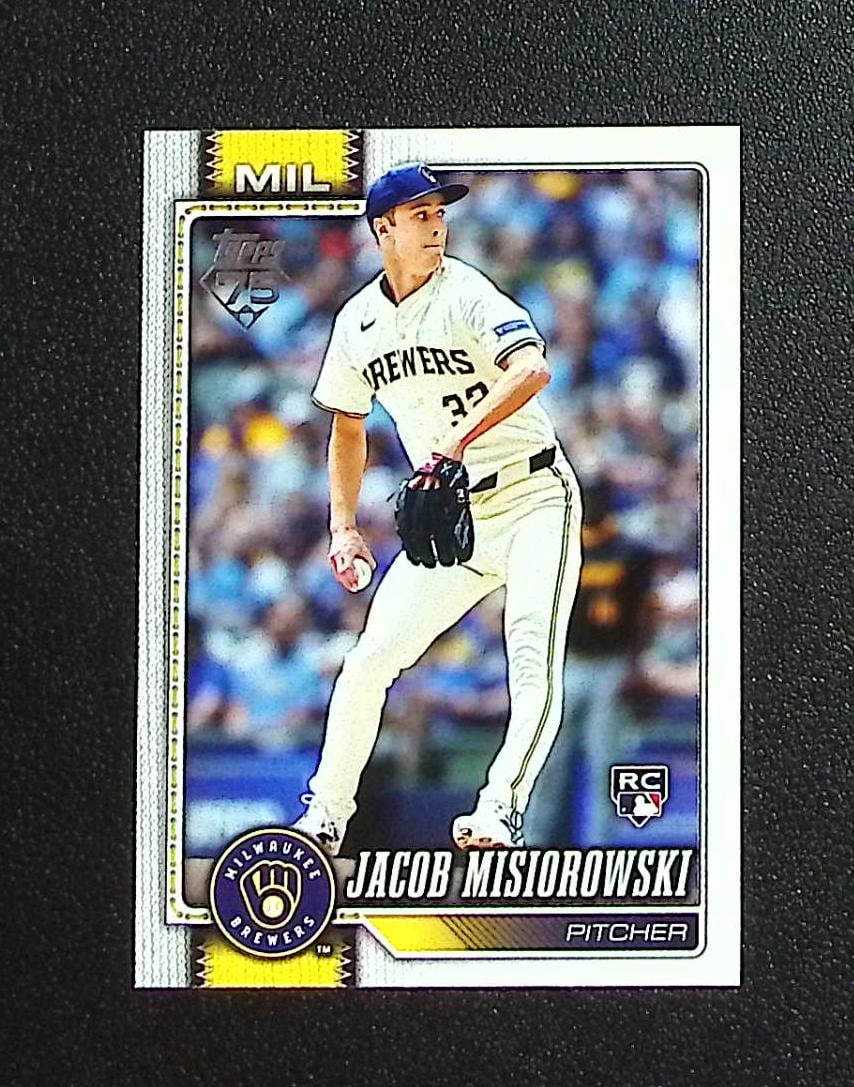 Jacob Misiorowski Rookie Card 2026 Topps #10 Milwaukee Brewers: Topps, Bowman, & Fanatics Baseball MLB Trading & Sports Cards, Sports Cards for Sale Near Me, World Series & Hall of Fame Players Memorabilia, Refractors, X-Fractors, Numbered, SP, SSP, Valuable Aucti