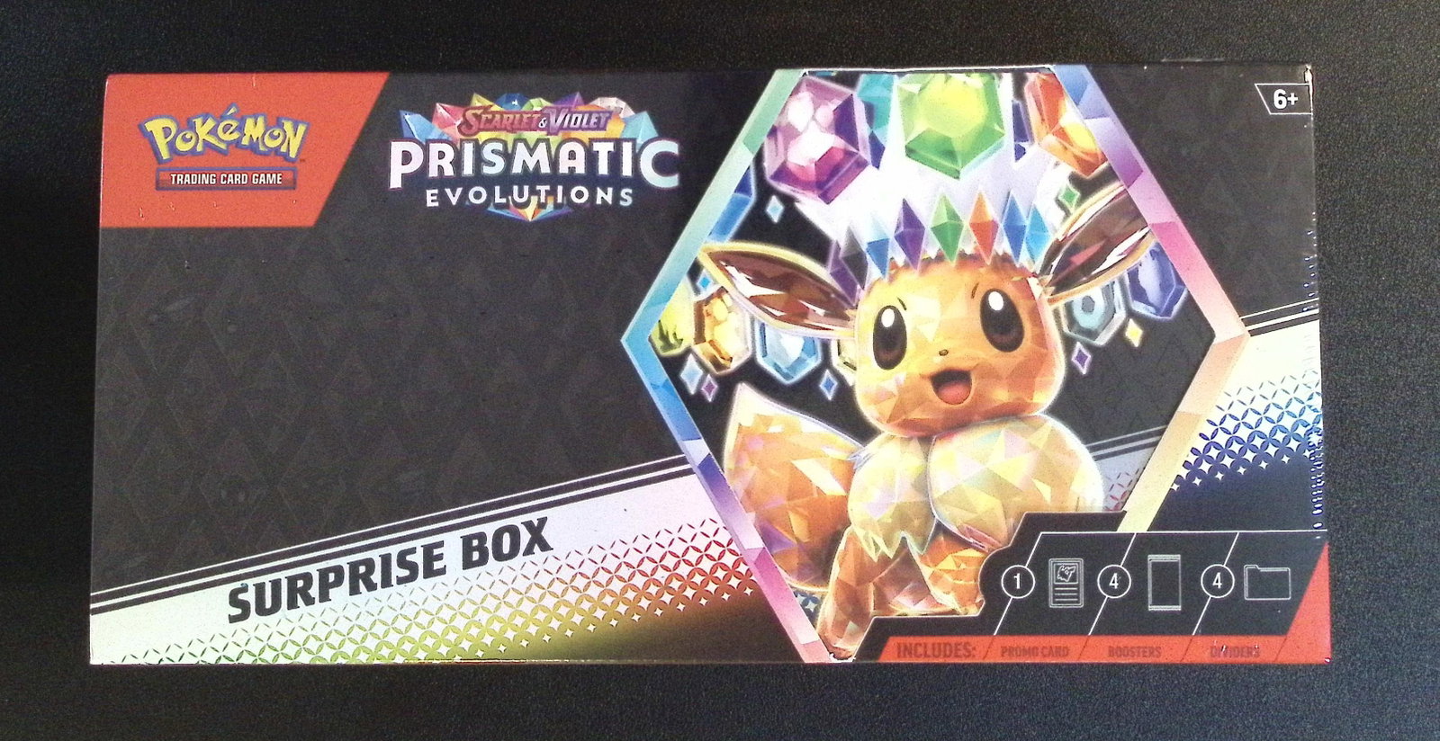 Prismatic Evolutions Surprise Box. 4 Booster Packs & 1 Promo (1 of 2)